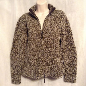 Marsh Landing Petites Chunky Acrylic Zip Cardigan